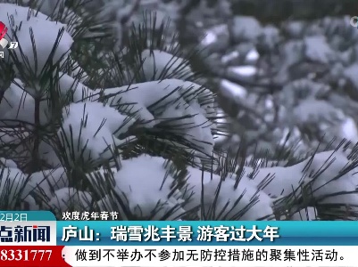 【欢度虎年春节】庐山：瑞雪兆丰景 游客过大年