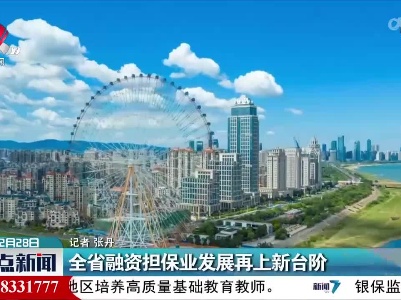 全省融资担保业发展再上新台阶