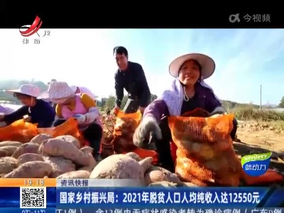 国家乡村振兴局：2021年脱贫人口人均纯收入达12550元