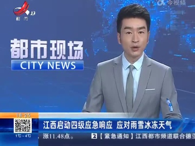 江西启动四级应急响应 应对雨雪冰冻天气