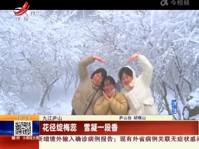 九江庐山：花径绽梅蕊 雪凝一段香