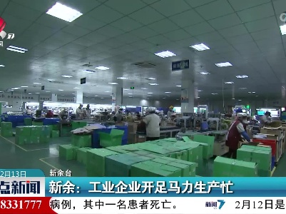 新余：工业企业开足马力生产忙