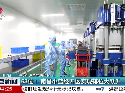 63位！南昌小蓝经开区实现排位大跃升