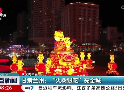 【欢度虎年春节】甘肃兰州：“火树银花”亮金城