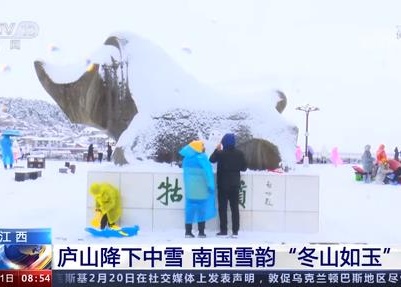 江西：庐山降下中雪 南国雪韵“冬山如玉”