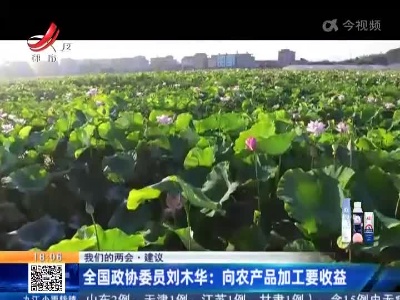【我们的两会·建议】全国政协委员刘木华：向农产品加工要收益