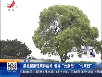 南昌：禁止聚集性祭拜活动 倡导“云祭扫” “代祭扫”