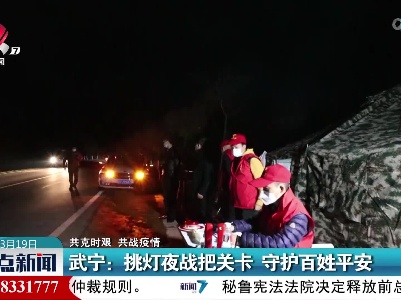【共克时艰 共战疫情】武宁：挑灯夜战把关卡 守护百姓平安