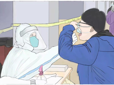 江西科技师范大学学子用画笔记录抗疫动人瞬间