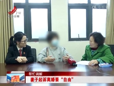 【帮忙调解】妻子起诉离婚要“自由”