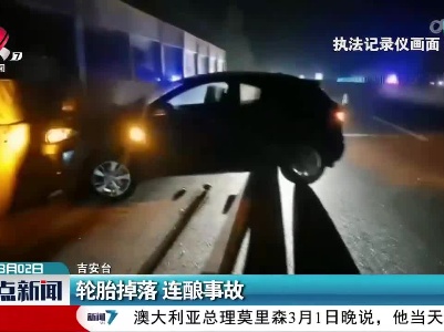 轮胎掉落 连酿事故