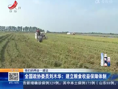 【我们的两会·建议】全国政协委员刘木华：建立粮食收益保障体制