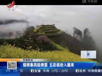 安徽歙县：烟雨春风轻拂面 五彩缤纷入画来