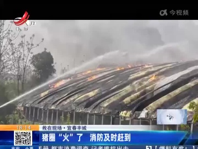 【救在现场】宜春丰城：猪圈“火”了 消防及时赶到