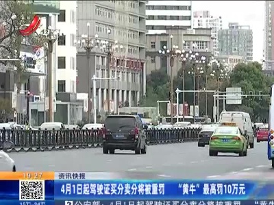 4月1日起驾驶证买分卖分将被重罚 “黄牛”最高罚10万元
