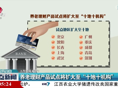 【3月新规来了！】养老理财产品试点将扩大至“十地十机构”