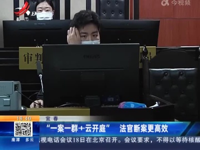 宜春：“一案一群+云开庭” 法官断案更高效