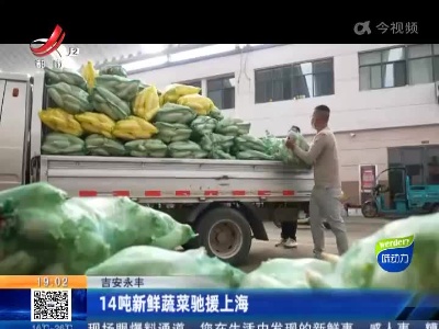 吉安永丰：14吨新鲜蔬菜驰援上海