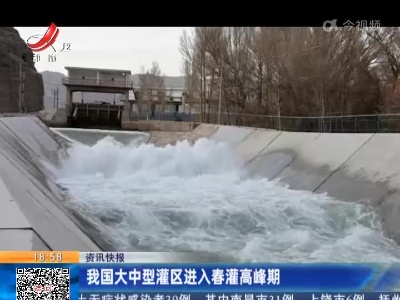 我国大中型灌区进入春灌高峰期