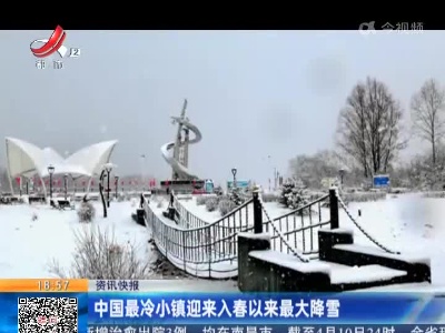 中国最冷小镇迎来入春以来最大降雪