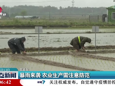 暴雨来袭 农业生产需注意防范