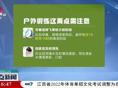 又到一年飞絮期：户外锻炼这两点需注意