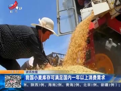 我国小麦库存可满足国内一年以上消费需求