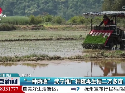 “一种两收” 武宁推广种植再生稻二万多亩