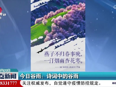 今日谷雨：诗词中的谷雨