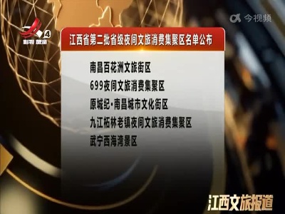 江西省第二批省级夜间文旅消费集聚区名单公布