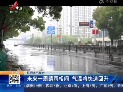 江西省气象台：未来一周晴雨相间 气温将快速回升