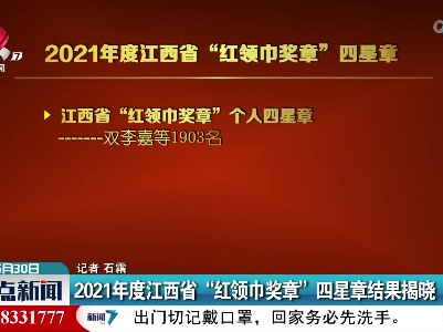 2021年度江西省“红领巾奖章”四星章结果揭晓