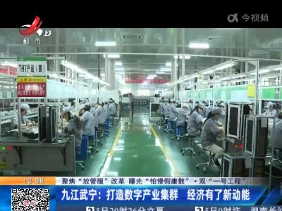 【聚焦“放管服”改革 曝光“怕慢假庸散”·双“一号工程”】九江武宁：打造数字产业集群 经济有了新动能