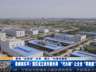 【聚焦“放管服”改革 曝光“怕慢假庸散”】景德镇乐平：园区成立政务服务局 “代办制”让企业“零跑腿”
