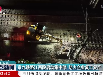 京九铁路江西段启动集中修 助力企业复工复产