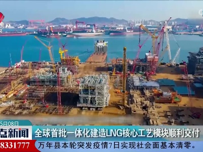 全球首批一体化建造LNG核心工艺模块顺利交付