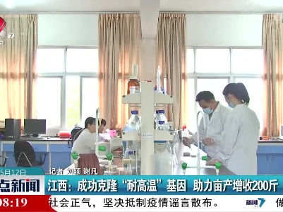 江西：成功克隆“耐高温”基因 助力亩产增收200斤