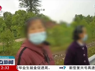 女子晕车 竟在高速上散步