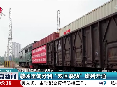 赣州至匈牙利“双区联动”班列开通