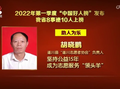 江西10人上榜2022年第一季度“中国好人榜”