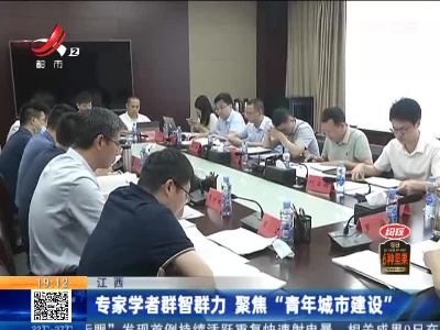江西：专家学者群智群力 聚焦“青年城市建设”