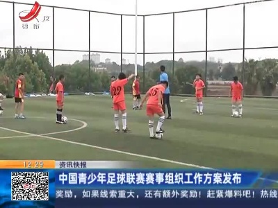 中国青少年足球联赛赛事组织工作方案发布