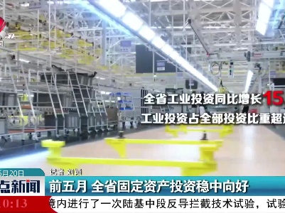 前五月 全省固定资产投资稳中向好