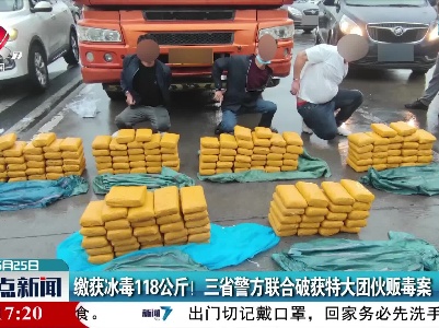 缴获冰毒118公斤！三省警方联合破获特大团伙贩毒案