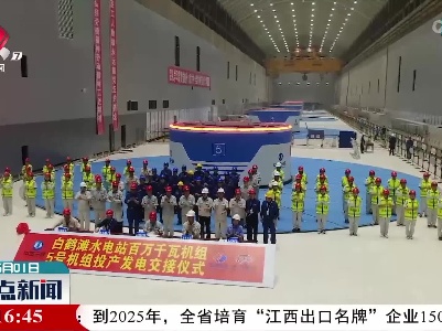 白鹤滩水电站一半机组已投产