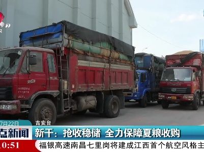 新干：抢收稳储 全力保障夏粮收购