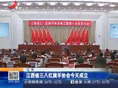 江西省三八红旗手协会今天成立