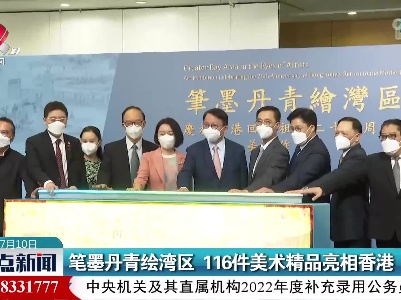 笔墨丹青绘湾区 116件美术精品亮相香港