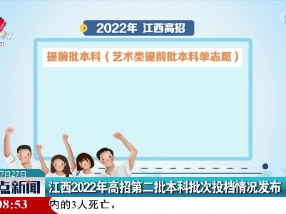 江西2022年高招第二批本科批次投档情况发布