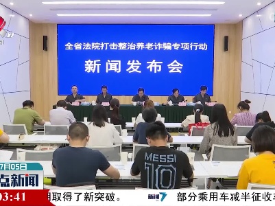 打击养老诈骗犯罪 全省法院审结20件案件98人